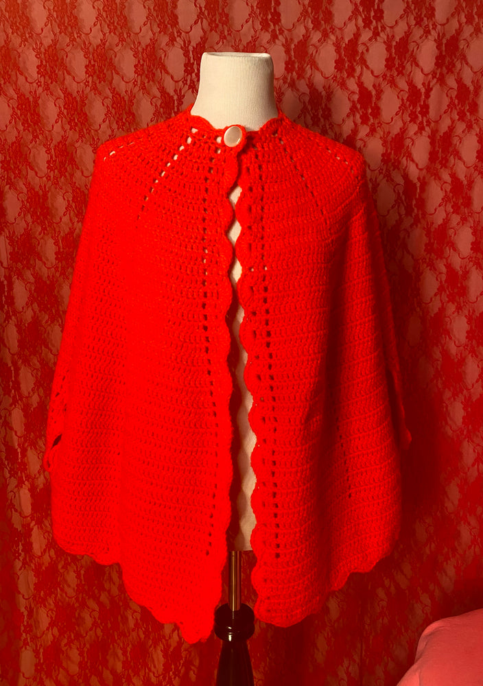 Cherry Red Janis Poncho